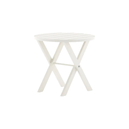STOLIK OKRĄGŁY BALTA Złamana Biel