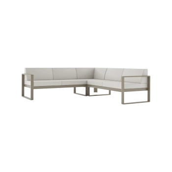 SOFA NAROŻNA MODUŁOWA 4-OSOBOWA NOMAD Taupe / Macadamia
