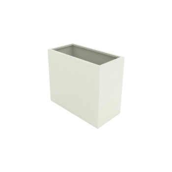 DONICA PROSTOKĄTNA ROOTS  70 cm x 35 cm x 60 cm Złamana Biel