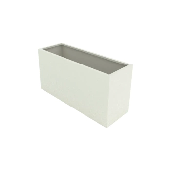 DONICA PROSTOKĄTNA ROOTS  100 cm x 35 cm x 50 cm Złamana Biel