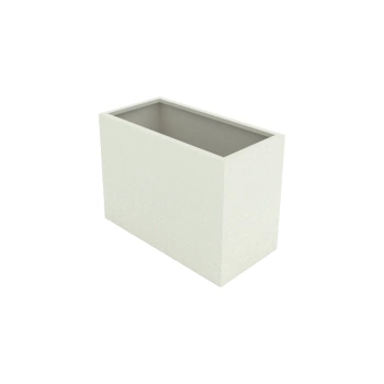 DONICA PROSTOKĄTNA ROOTS  70 cm x 35 cm x 50 cm Złamana Biel