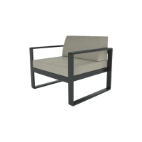 FOTEL OGRODOWY NOMAD Grafit / Taupe